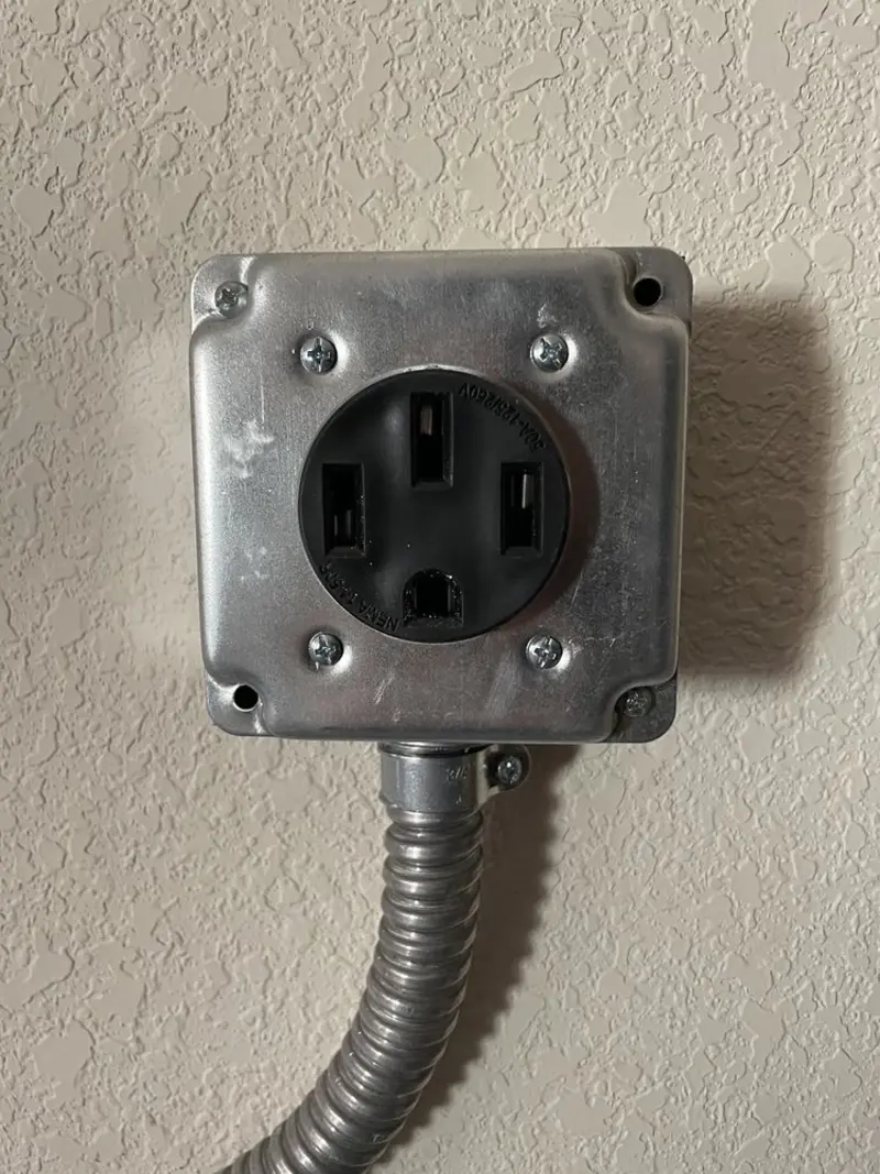 NEMA 14-50 outlet installed for Smart Home Electrical in Upper Uwchlan
